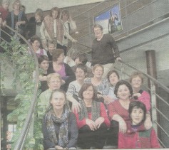 photo parue dans l'Ardennais à l'occasion de la venue de Christine Villiers en avril 2011
